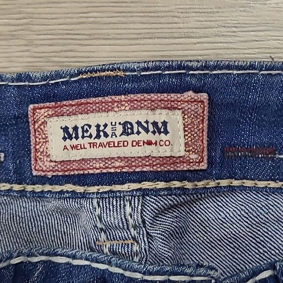 MEK DNM FOR BUCKLE LAS TUNAS BOOT CUT DENIM JEANS size 28 - Picture 5 of 10